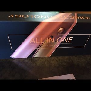 Flat iron/curl all in one tool